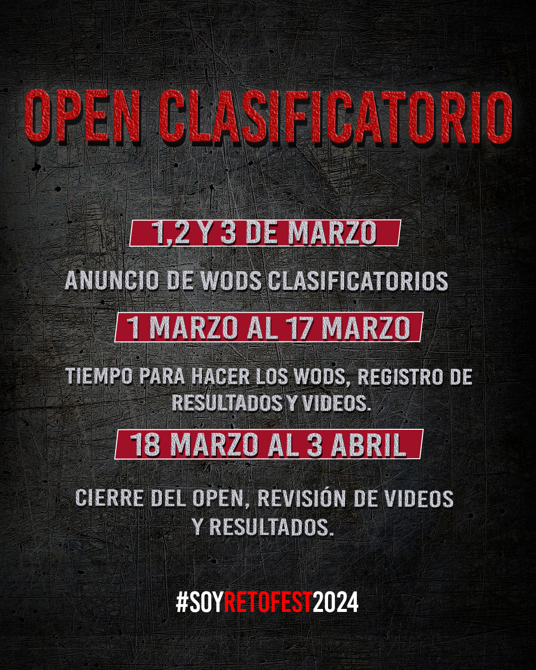 OPEN CLASIFICATORIO